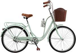 24-calowy Retro Rower Damski - Lekki Zielony Miejski Styl