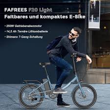 Fafrees F20 - Składany Rower Górski 20'' 250W dla Mężczyzn i Kobiet