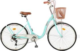 Rower Damski LXHAHQ Retro 24/26'' - Lekki i Wygodny